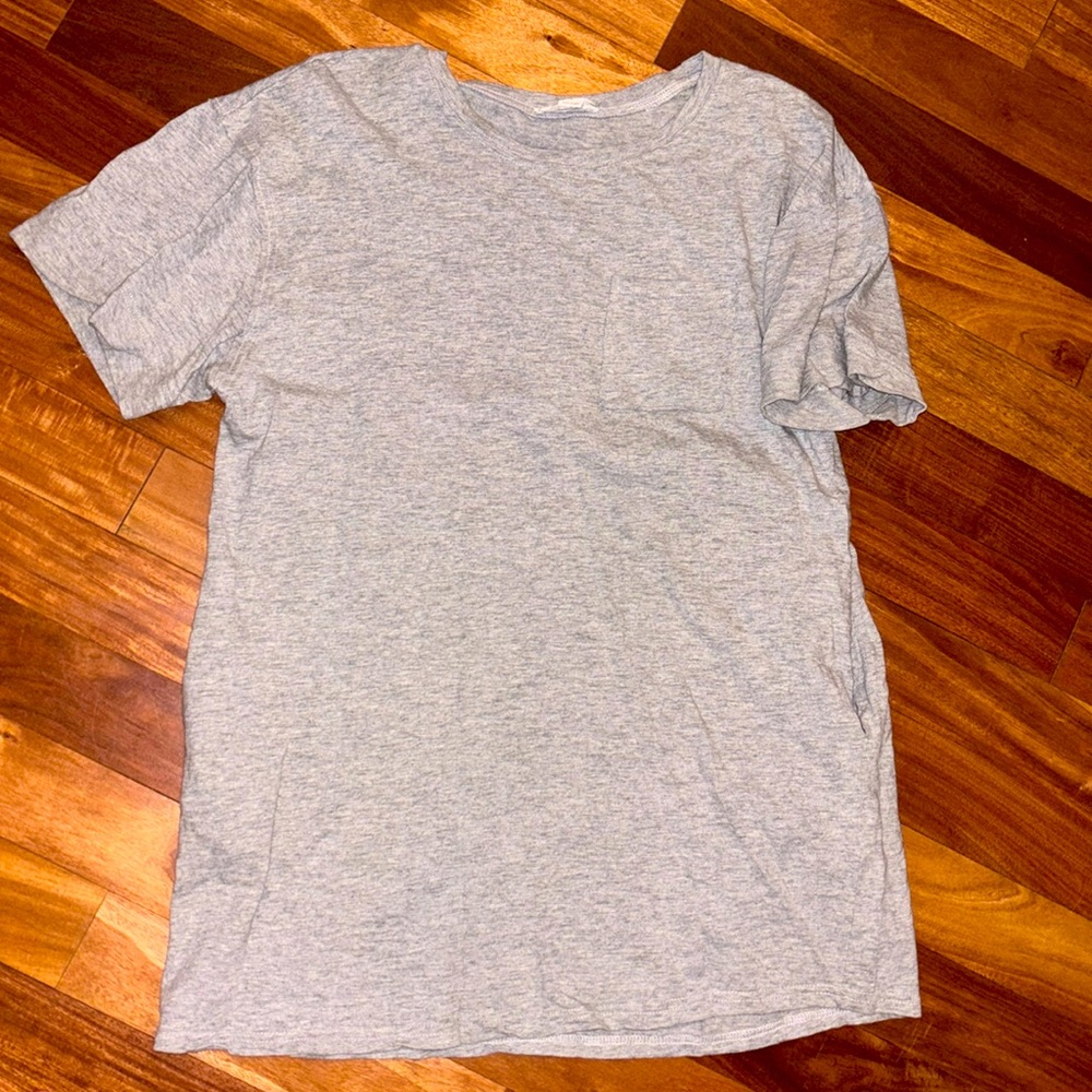 Grey Oversized Tshirt Tunic Sz L